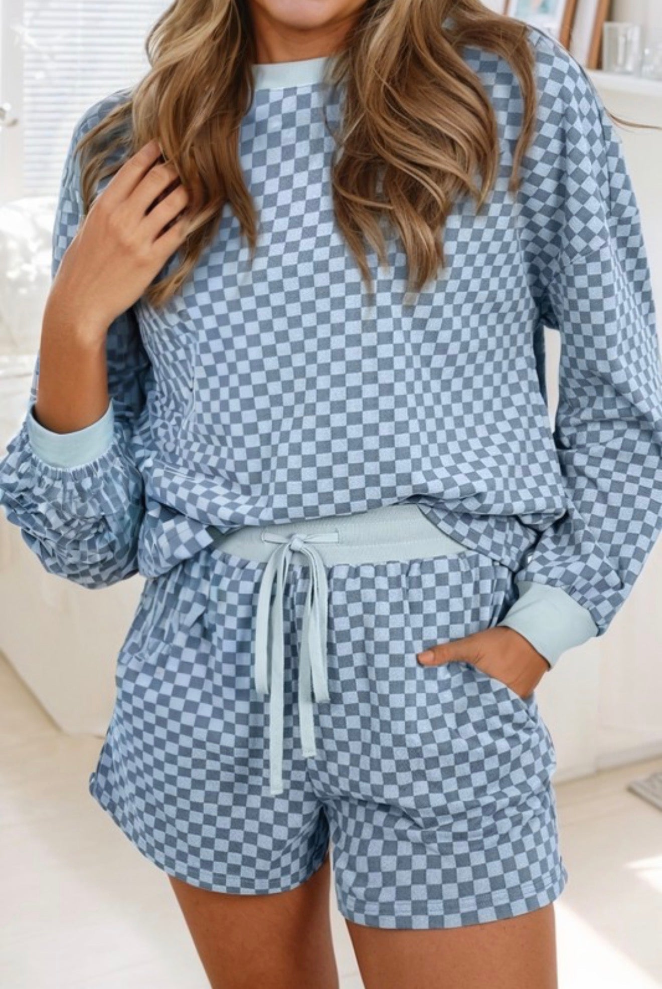 Checkered Two-Piece Set