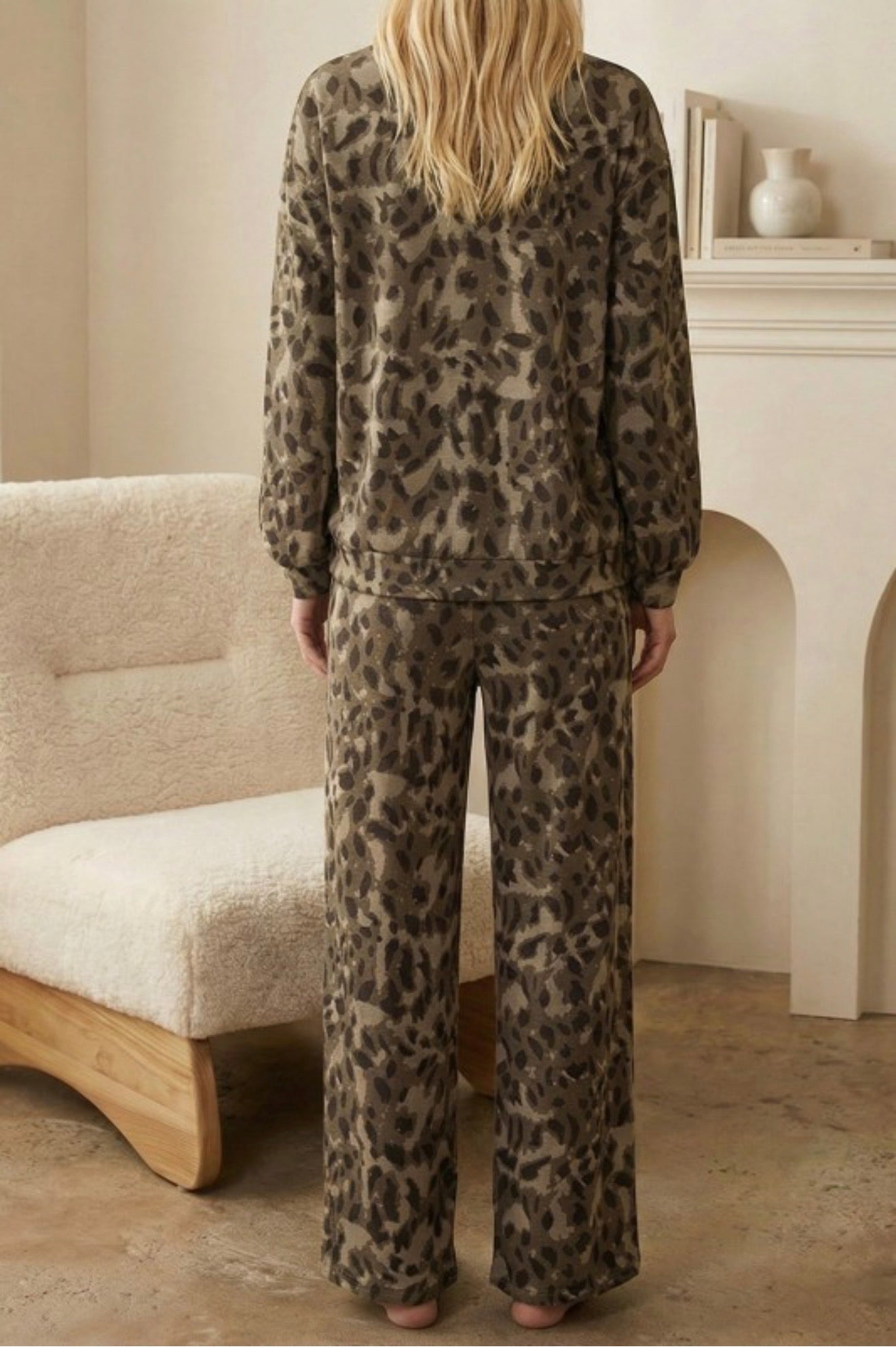 Leopard Lounge Set